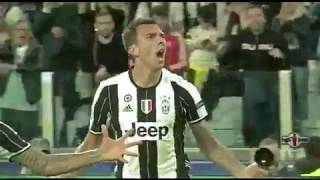 Mario Mandžukić GOAL CELEBRATION VS MONACO [upl. by Peters330]