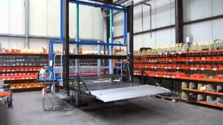 DHOLLANDIA DHVH30E1 3000kg column lift with folding platform [upl. by Ssecnirp]