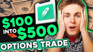 Turning 100 Into 500 in the Stock Market  Options Trading on Robinhood [upl. by Airla234]