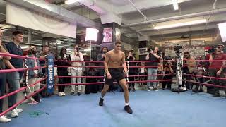 Vito Mielnicki Back Looking Strong At 154 At Wilder Vs Helenius Workouts EsNews Boxing [upl. by Mazman684]