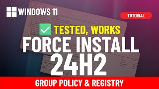 Trick ✅ Windows 11 24H2 Bypass queue and force install immediately [upl. by Atoked]