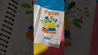 English project file 📚✨ Front page design for projects youtubeshorts shorts ArtBuzz [upl. by Ytsud]