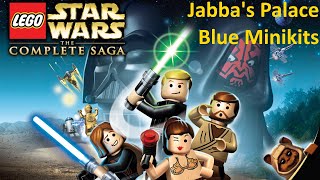 LEGO Star Wars The Complete Saga  Jabbas Palace  All Blue Minikits [upl. by Eninotna817]