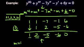 Solving HigherOrder Differential Equations Using the Auxiliary Equation [upl. by Corty]