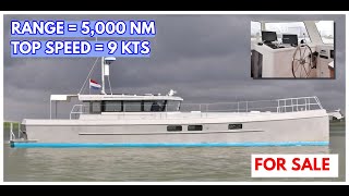 €695000 LongRange LIVE ABOARD Explorer Yacht For Sale  MY Britt [upl. by Retsbew892]