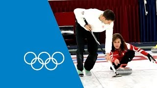 Learn Curling From The Pros  Cheryl Bernard amp John Morris  Faster Higher Stronger [upl. by Dar616]