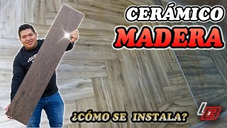 Cómo INSTALAR Cerámico tipo MADERA 🟫  Los Bestauradores [upl. by Hairym]