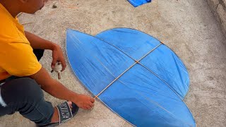 PAANO GUMAWA NG MADALI NA SARANGGOLA GAMIT WALIS TINGTING SIMPLE KITE TUTORIAL [upl. by Dat]