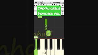 Inexplicable Denicher Pol Piano Facil Partitura [upl. by Nakre]