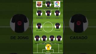 FOOTBALL LINE UP LA LIGA WEEK 13 REAL SOCIEDAD VS BARCELONA laligasantander barcelonarealsociedad [upl. by Ahsain]