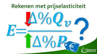 Rekenen met prijselasticiteit  Economie [upl. by Polk]