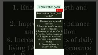 Rehabilitation goals part 2 [upl. by Jolyn]