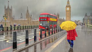 Tourists Love THIS London Weather Grey amp Rainy Central London Walk  4K HDR 60FPS [upl. by Shedd]