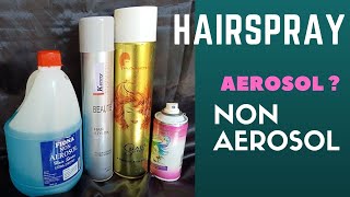 Hairspray Aerosol Non Aerosol  Bedanya APA [upl. by Airotkiv]