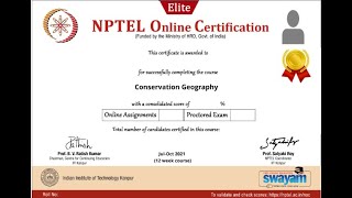 100 Correct  Conservation Geography  Week 8 Quiz  Assignment 8 Conservation Geography  NPTEL [upl. by Tik]