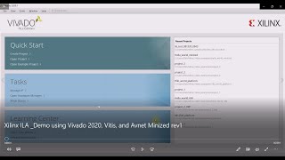 Xilinx ILA Demo using Vivado 2020 Vitis and Avnet Minized rev1 [upl. by Rudolf]