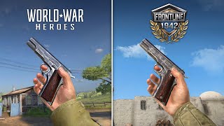 WW2 Frontline 1942 VS World War Heroes Comparison [upl. by Ardeha]