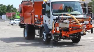 New truck demonstrates pothole repair [upl. by Martinez]