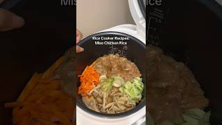 Rice Cooker Recipes One Pot Miso Chicken Rice that’s full of protein and fibre [upl. by Sedecram]