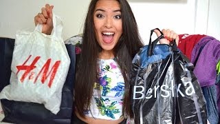 XXL SOMMER FASHION HAUL  HampM Zara Bershka Asos Lookbookstore [upl. by Ecnerrot]