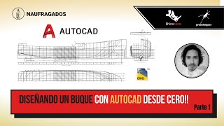 Diseño 10  AutoCAD amp Rhinoceros  FISHING BARCO PESQUERO  Parte 1 design engineering [upl. by Kanor]