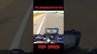 TVS Apache RTR 4V 160 Top Speed [upl. by Soigroeg700]