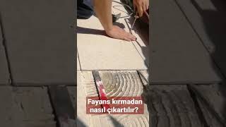 FAYANS KIRMADAN NASIL ÇIKARTILIR FAYANS ÇIKARMA TEKNIGI [upl. by Acilgna]