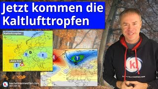 Wetterumstellung quotlightquot  Kaltlufttropfen kommen ins Spiel [upl. by Chas]