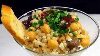 How To Make Greek Couscous Salad Recipe [upl. by Eigger604]