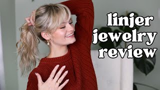 linjer jewelry review  high quality gold jewelry earrings ring pearls [upl. by Atirehgram]