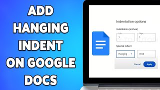 How To Add Hanging Indent On Google Docs 2024  Google Docs Formatting Guide [upl. by Innoj50]