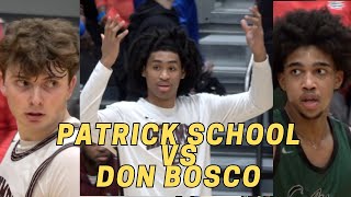 PATRICK SCHOOL vs 1 BOSCO‼️ Dylan Harper Brandon Lee Brady Loughlin Zay Brown [upl. by Ydroj904]