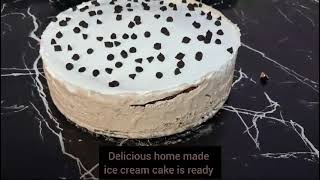 delicious home made chocolate ice cream cake recipe  chocolate ice cream cake banane ka tarika [upl. by Eronaele]