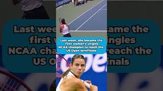 US Open semifinalist Emma Navarro won 2021 NCAA singles title 🎾⭐ shorts [upl. by Ydnelg]