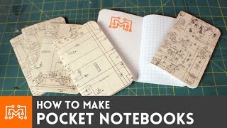 Pocket notebooks  HowTo  I Like To Make Stuff [upl. by Ivanna321]