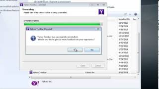 How To Remove Yahoo Toolbar [upl. by Eatnoj]