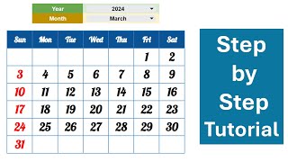 How to create dynamic Calendar in Google Sheet [upl. by Benni]