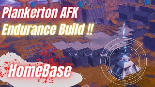 FORTNITE STW Plankerton endurance build AFK  Homebase  Fortnite Save The World [upl. by Elamrej]