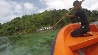 Boat Trip from Weno to Uman Chuuk Micronesia [upl. by Yeliah]