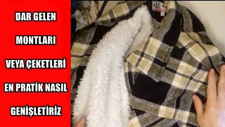 DAR GELEN MONTLARI VE CEKETLERİ EN PRATİK NASIL GENİŞLETİRİZ MONT GENİŞLETME MONT DİKİŞ TADİLAT [upl. by Acinorav688]