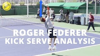 Roger Federer Kick Serve Analysis  BNP Paribas Open 2013 [upl. by Telimay]