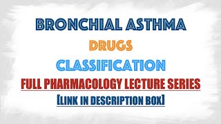 Bronchial Asthma Drugs classification with mechanism of action explained in details  Pharmacology [upl. by Yrhcaz754]