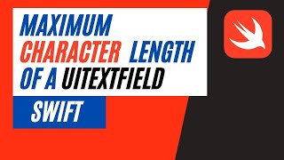 Set the maximum character length of a UITextField in Swift  UITextField Tips 2022 UITextField [upl. by Strauss]