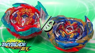 TRUE WORLD 1  Infinite Achilles Dm’ 1B VS Brave Valkyrie Ev’ 2A  AIGA VS VALT  Beyblade Burst [upl. by Enomys]