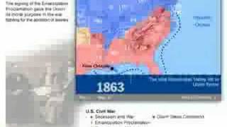 History of the American Civil War 1861  1865 Map [upl. by Enelehs]