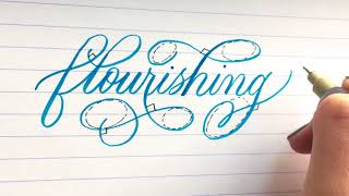 3 Flourishing Rules For Calligraphy  Calligraphy Flourishing Tutorial For Beginners calligraphy [upl. by Shaylyn555]