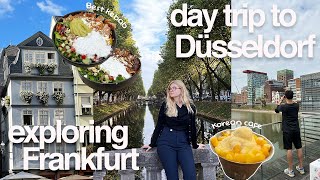 End of summer vlog in Germany • first time in Düsseldorf Korean Café Frankfurt Museumsuferfest [upl. by Secundas]