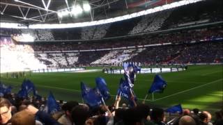 Chelsea fans at Wembley  FA Cup Semi Final [upl. by Narmis]