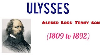 Ulysses English poem in kannada Alfred Lord Tennyson [upl. by Alywt]