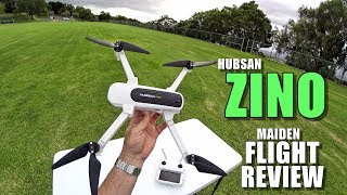 Hubsan ZINO Maiden Flight Test Review  Altitude Limit CRASHING Pros amp Cons [upl. by Kcired924]